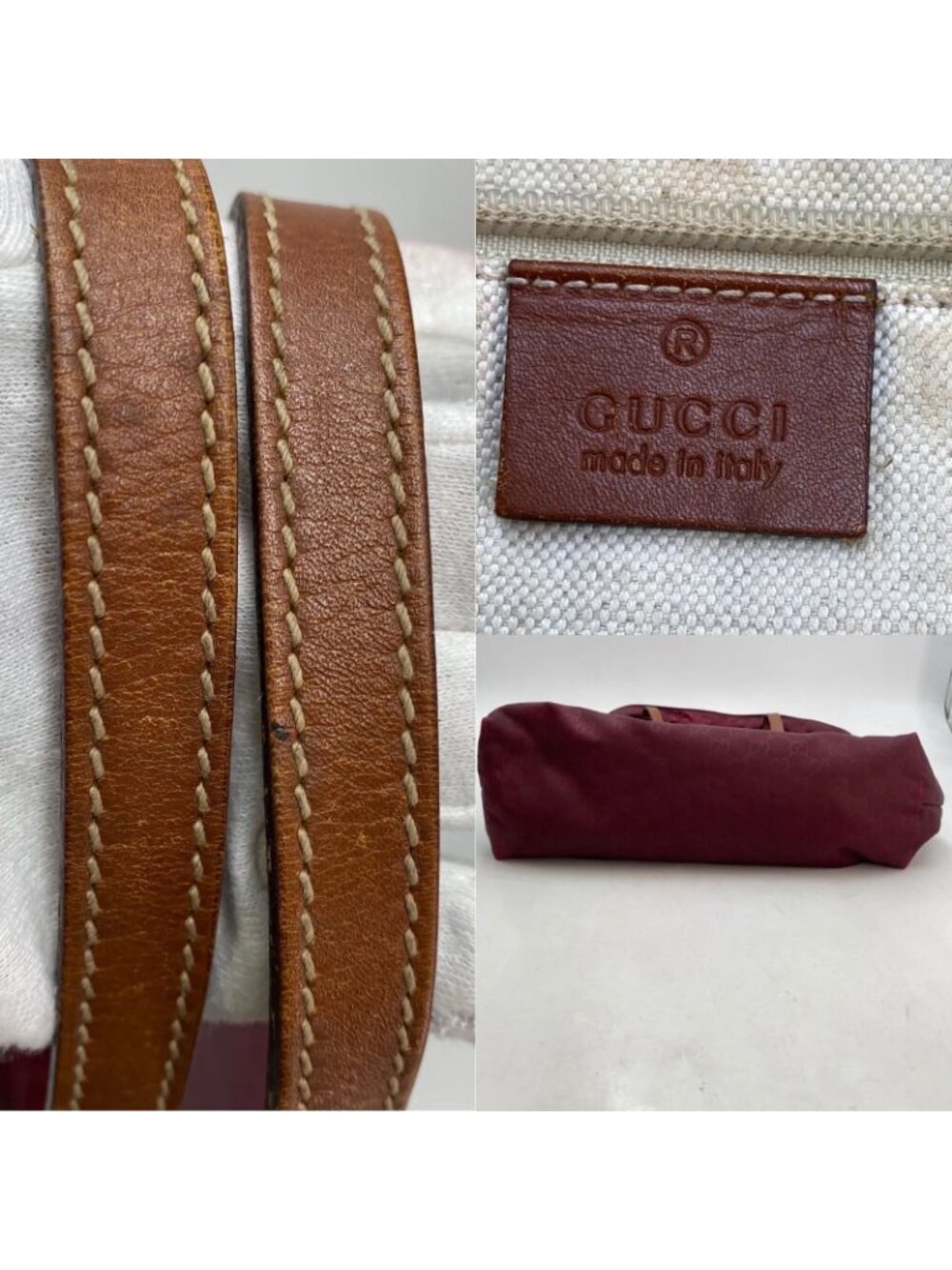 Gucci GG Nylon Tote Red - Picture 4 of 12